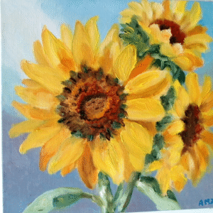 "Girasoles con Empaste"